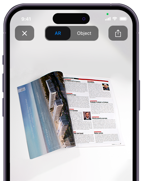 demo en realidad aumentada Doble página