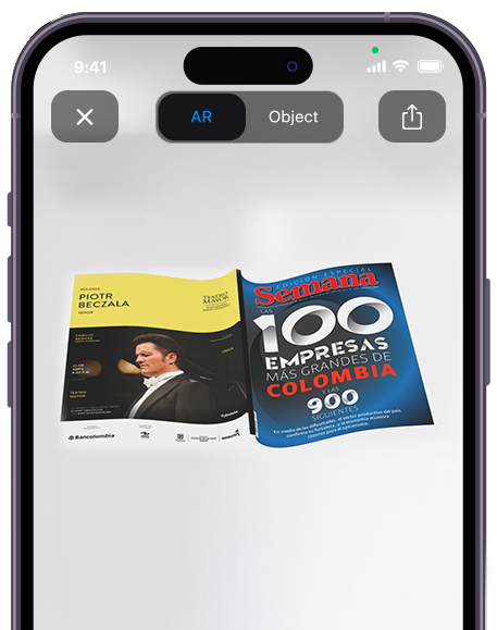 demo en realidad aumentada Doble página