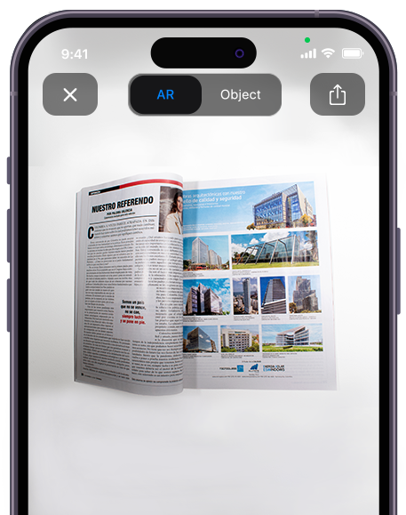 demo en realidad aumentada Página sencilla