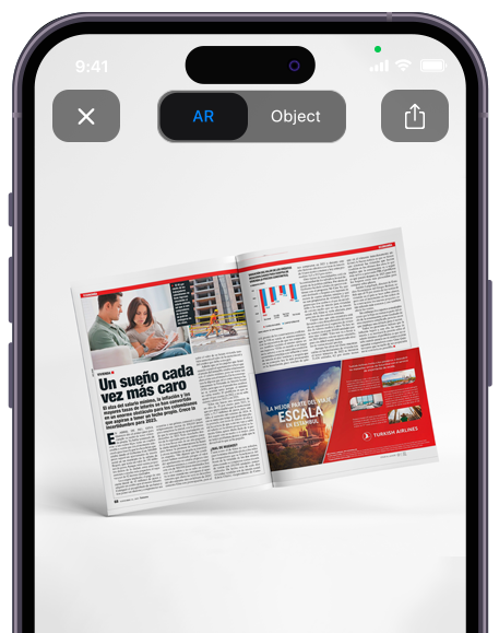 demo en realidad aumentada Doble página