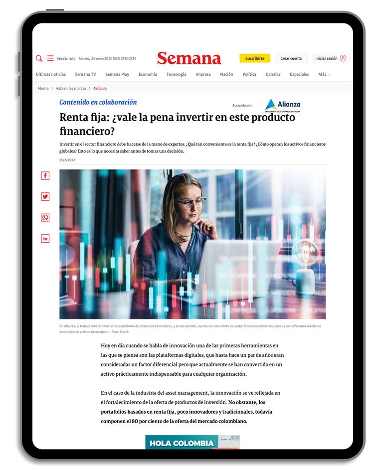 imagen articulo o content de ejemplo de la revista Semana