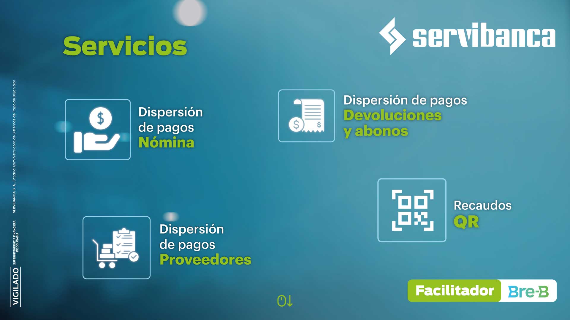 Servicios Servibanca Bre-B
