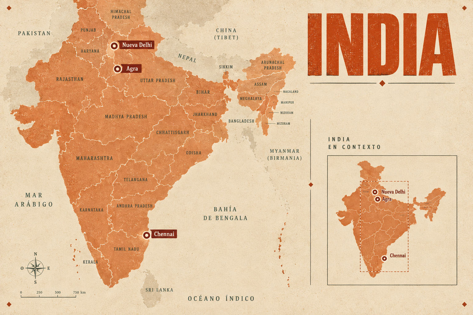 Mapa de India
