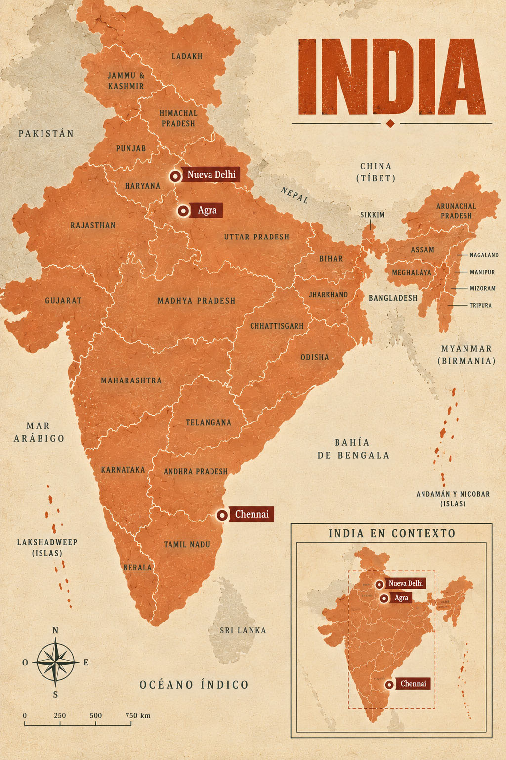 Mapa de India